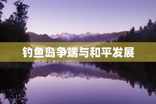 ***争端与和平发展