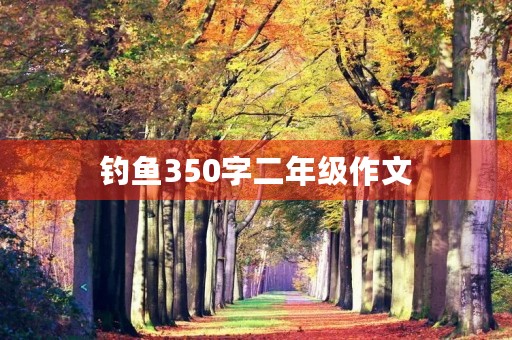钓鱼350字二年级作文