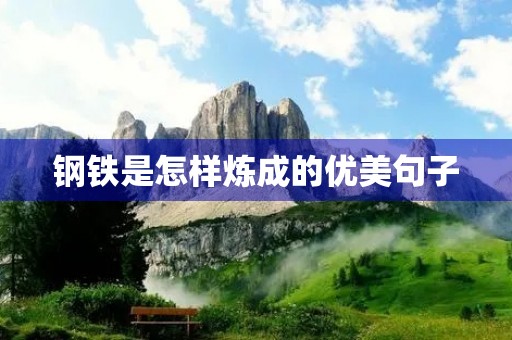钢铁是怎样炼成的优美句子(钢铁是怎样炼成的优美句子短句)