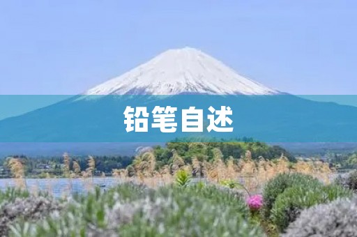 铅笔自述 铅笔自述