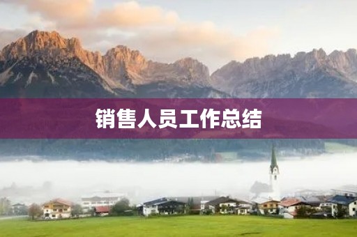 销售人员工作总结(销售工作总结简短【5篇】)