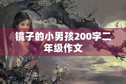 镜子的小男孩200字二年级作文