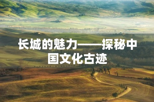 长城的魅力——探秘中国文化古迹