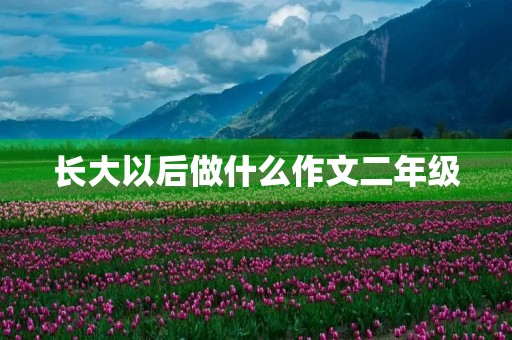 长大以后做什么作文二年级 长大以后做什么作文二年级