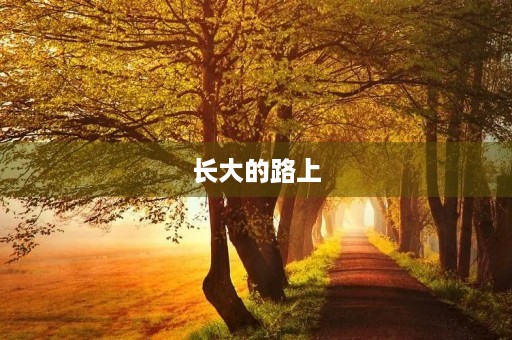 长大的路上