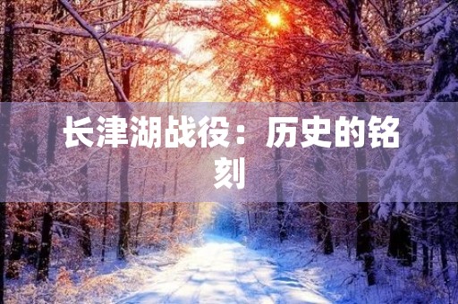 长津湖战役:历史的铭刻 长津湖战役:历史的铭刻