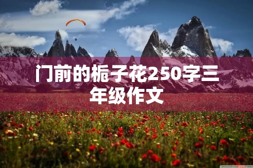 门前的栀子花250字三年级作文 门前的栀子花250字三年级作文