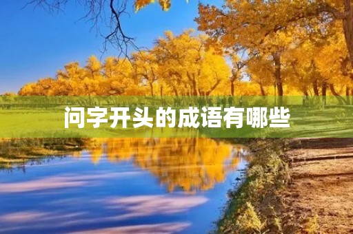 问字开头的成语有哪些