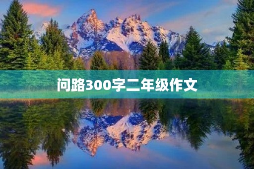 问路300字二年级作文