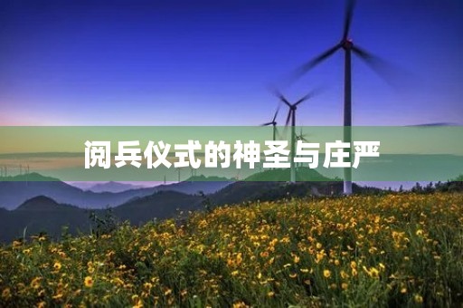 阅兵仪式的神圣与庄严 阅兵仪式的神圣与庄严