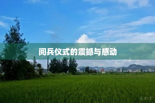 阅兵仪式的震撼与感动 阅兵仪式的震撼与感动