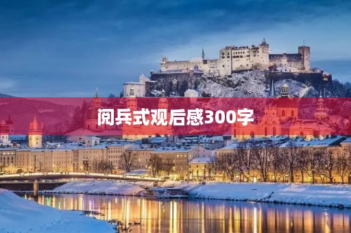 阅兵式观后感300字