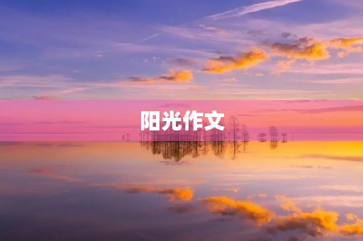 阳光作文 阳光作文