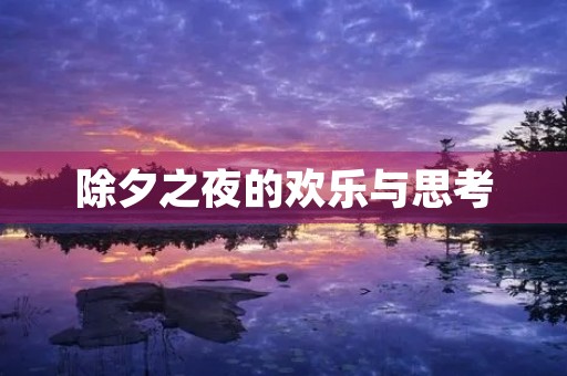 除夕之夜的欢乐与思考 除夕之夜的欢乐与思考
