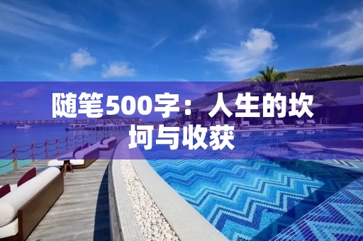随笔500字：人生的坎坷与收获
