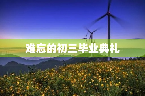 难忘的初三毕业典礼 难忘的初三毕业典礼