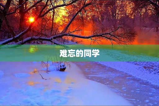 难忘的同学 难忘的同学