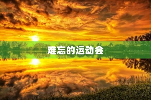 难忘的运动会
