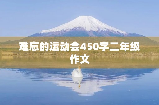 难忘的运动会450字二年级作文