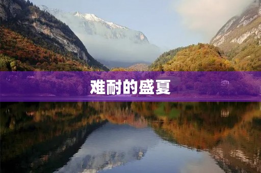 难耐的盛夏 难耐的盛夏
