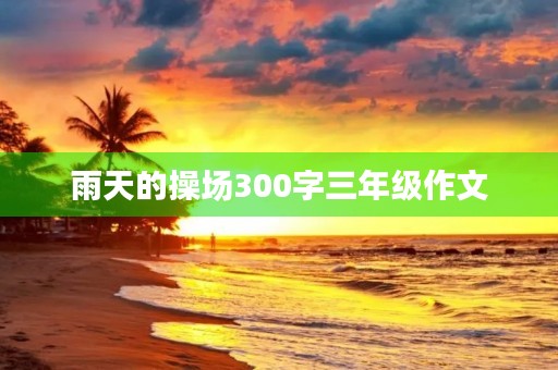 雨天的操场300字三年级作文 雨天的操场300字三年级作文