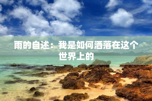 雨的自述:我是如何洒落在这个世界上的 雨的自述:我是如何洒落在这个世界上的