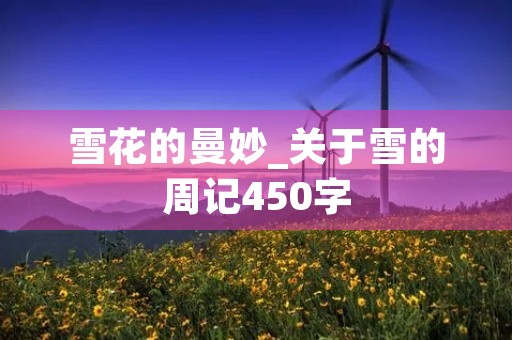 雪花的曼妙_关于雪的周记450字 雪花的曼妙_关于雪的周记450字
