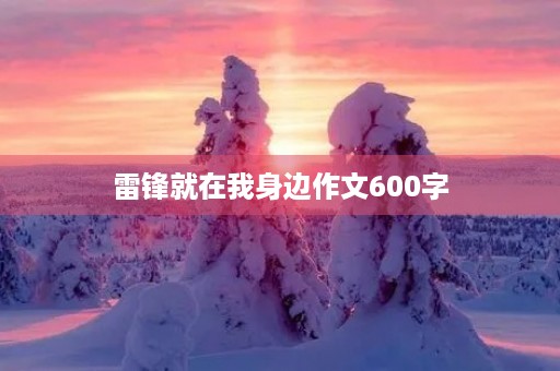 雷锋就在我身边作文600字 雷锋就在我身边作文600字