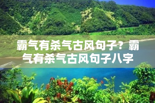 霸气有杀气古风句子？霸气有杀气古风句子八字