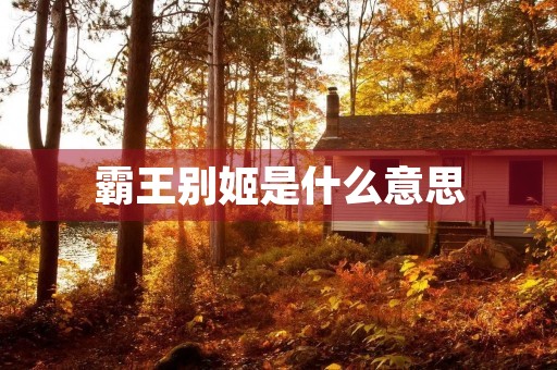 霸王别姬是什么意思 霸王别姬是什么意思