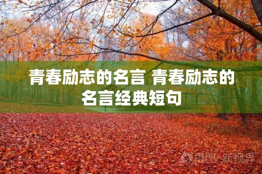 青春励志的名言 青春励志的名言经典短句 青春励志的名言 青春励志的名言经典短句