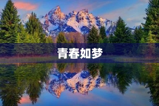 青春如梦，绚烂而短暂