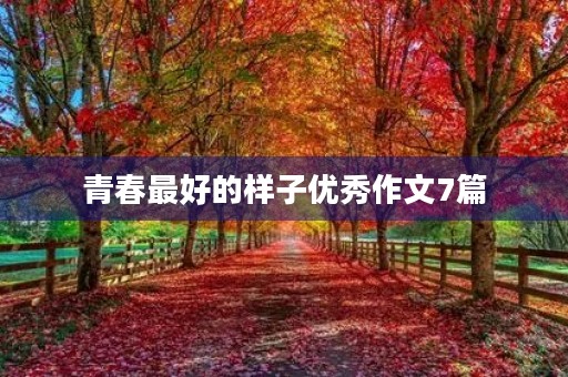 青春最好的样子优秀作文7篇 青春最好的样子优秀作文7篇