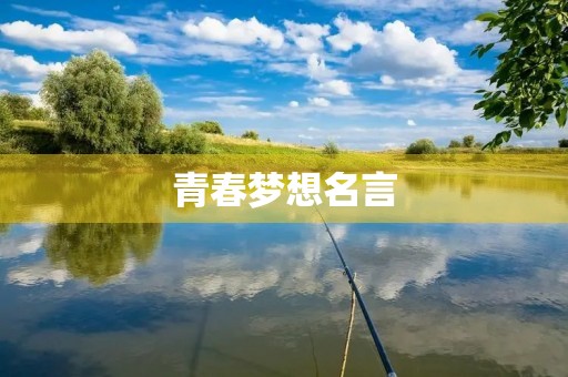 青春梦想名言，放飞青春梦想名言