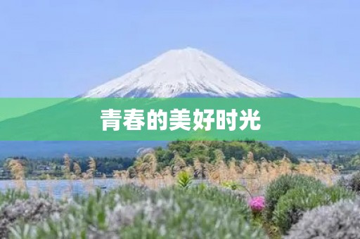 青春的美好时光