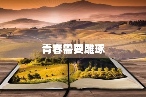 青春需要雕琢