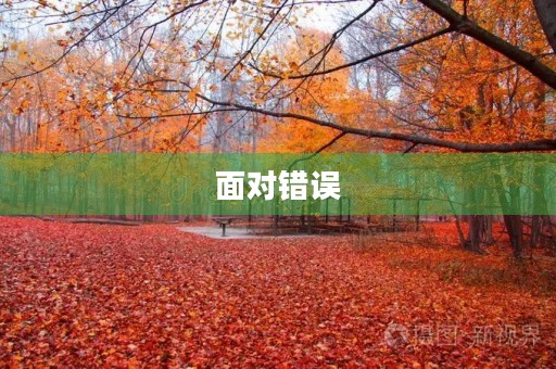 面对错误，我们应该如何坦然接受？