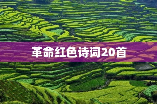 革命红色诗词20首