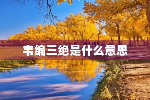 韦编三绝是什么意思 韦编三绝是什么意思