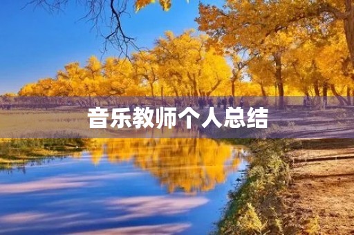 音乐教师个人总结