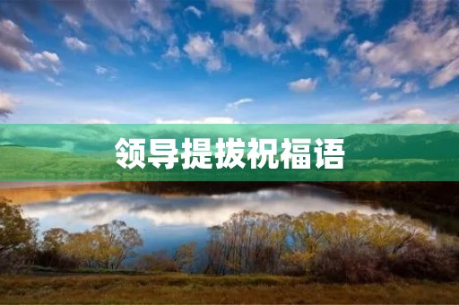 领导提拔祝福语(恭喜升职祝福语)