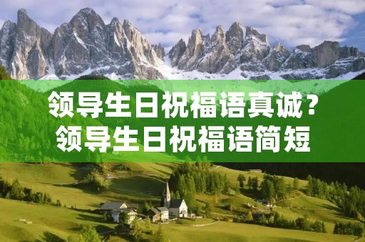 领导生日祝福语真诚?领导生日祝福语简短