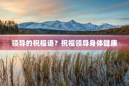 领导的祝福语?祝福领导身体健康