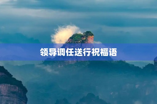 领导调任送行祝福语(领导工作调动送别的话)