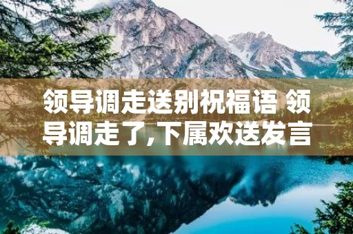 领导调走送别祝福语 领导调走了,下属欢送发言