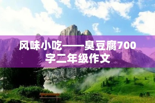 风味小吃——臭豆腐700字二年级作文 风味小吃——臭豆腐700字二年级作文