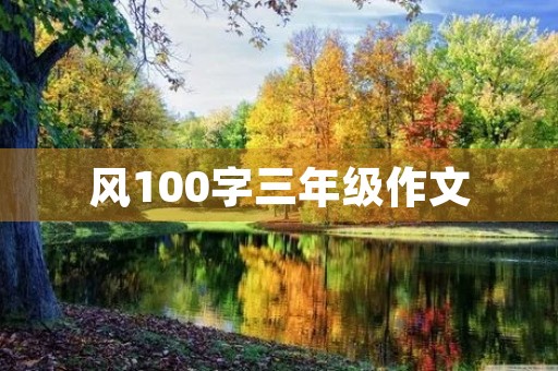 风100字三年级作文 风100字三年级作文