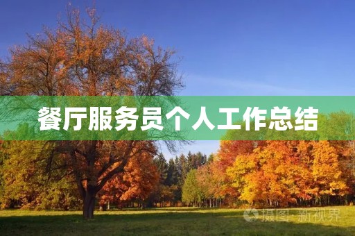 餐厅服务员个人工作总结