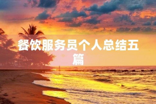 餐饮服务员个人总结五篇