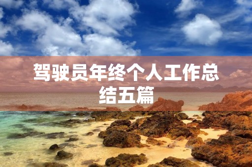 驾驶员年终个人工作总结五篇